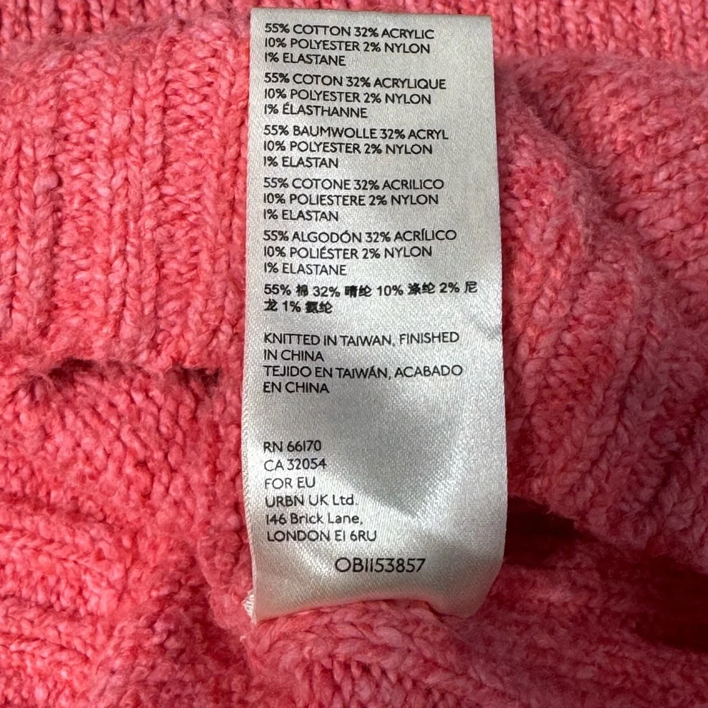 Free People Brookside Sweater in Pink Lightning size XS